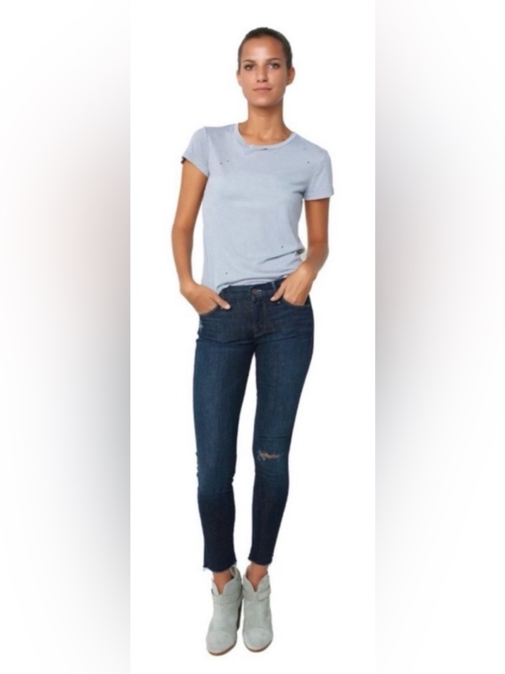 NWOT MOTHER - Looker Ankle Fray, size 25 - Picture 3 of 9